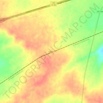 Creston topographic map, elevation, terrain