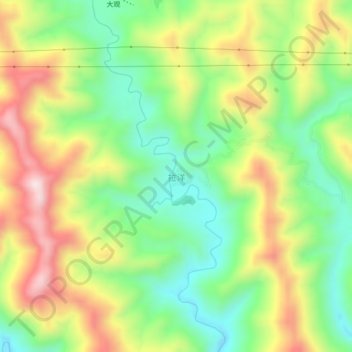 Layang topographic map, elevation, terrain