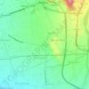 Puzon topographic map, elevation, terrain