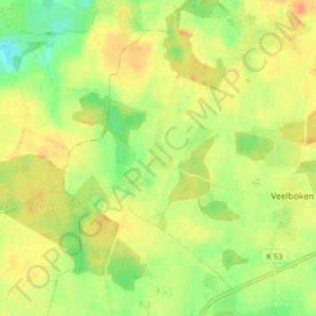 Botelsdorf topographic map, elevation, terrain