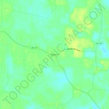 Florence topographic map, elevation, terrain
