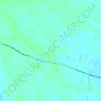 La Madera topographic map, elevation, terrain