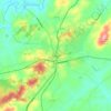 Orange topographic map, elevation, terrain