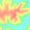 Xenia topographic map, elevation, terrain