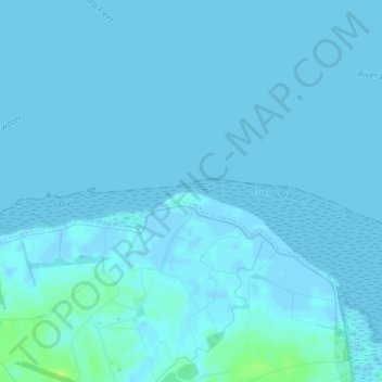 Weymarks Beach topographic map, elevation, terrain