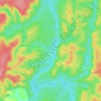 Garimpo do Juma topographic map, elevation, terrain