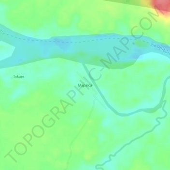 Mapalca topographic map, elevation, terrain