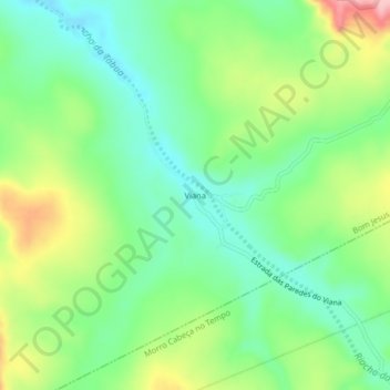 Viana topographic map, elevation, terrain