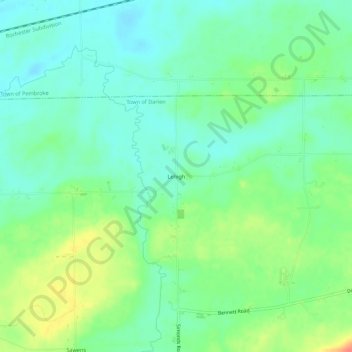 Lehigh topographic map, elevation, terrain