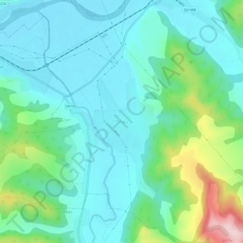 Tihău topographic map, elevation, terrain