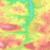 Flun topographic map, elevation, terrain