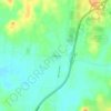 Gladeville topographic map, elevation, terrain