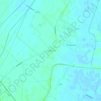 Conventello topographic map, elevation, terrain