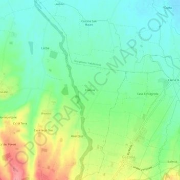 Frattina topographic map, elevation, terrain