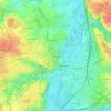 Saint-Vivien topographic map, elevation, terrain
