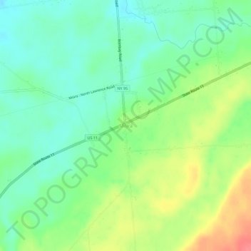 Moira topographic map, elevation, terrain