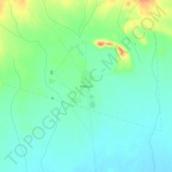 Imanpa topographic map, elevation, terrain