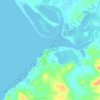 Guiom topographic map, elevation, terrain