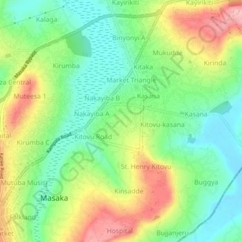 Kitovu Nume topographic map, elevation, terrain