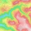 Bigorre topographic map, elevation, terrain