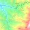 Mindina topographic map, elevation, terrain