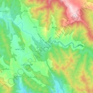 Nalparez topographic map, elevation, terrain