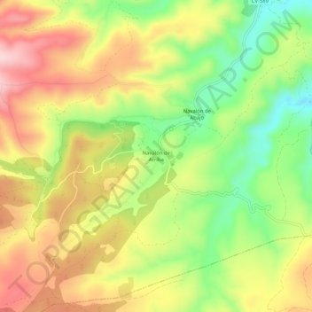 Navalón de Arriba topographic map, elevation, terrain