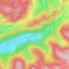 Les Blanches Roches topographic map, elevation, terrain
