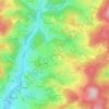 La Nuizière topographic map, elevation, terrain