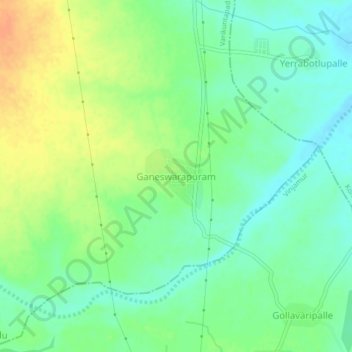 Ganeswarapuram topographic map, elevation, terrain
