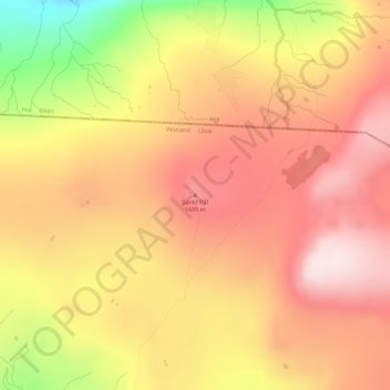 Sankt Pål topographic map, elevation, terrain