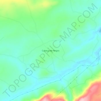 Cabeça-de-Negro topographic map, elevation, terrain