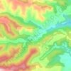 Clariana topographic map, elevation, terrain
