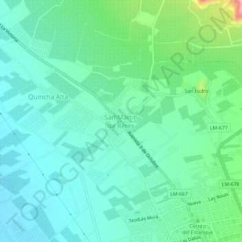 San Martín de Retes topographic map, elevation, terrain
