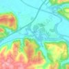 English topographic map, elevation, terrain