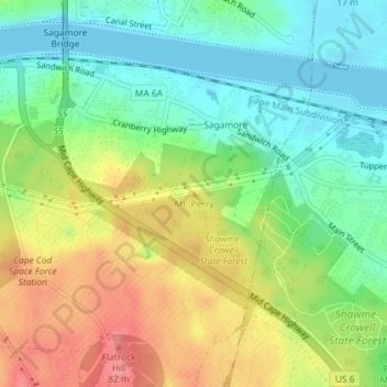 Mt. Perry topographic map, elevation, terrain