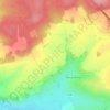 Chavin topographic map, elevation, terrain