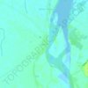 Dana-Ili topographic map, elevation, terrain