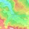 Klosterlangheim topographic map, elevation, terrain