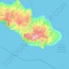 Kecamatan Matawai La Pawu topographic map, elevation, terrain
