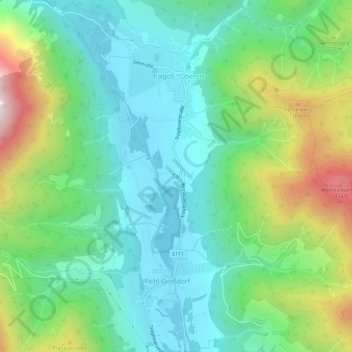 Tal topographic map, elevation, terrain