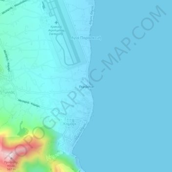 Perivolia topographic map, elevation, terrain