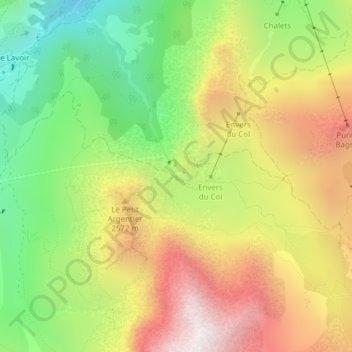 Pas du Roc topographic map, elevation, terrain