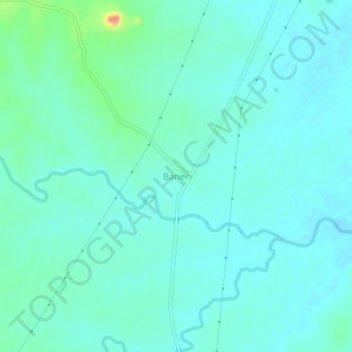 Baner topographic map, elevation, terrain