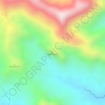 Buttu Puang topographic map, elevation, terrain