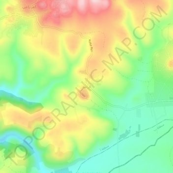 Al Rama topographic map, elevation, terrain