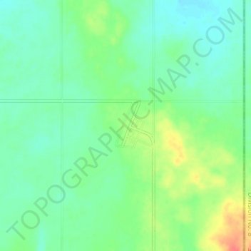 Hilda topographic map, elevation, terrain