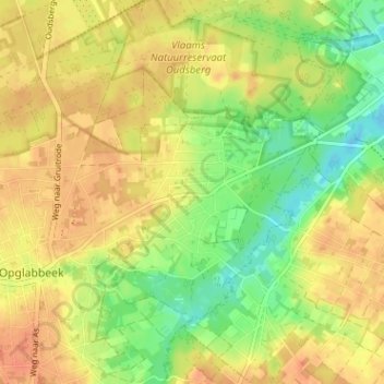 Louwel topographic map, elevation, terrain