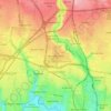Essendon Fields topographic map, elevation, terrain