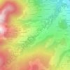 Les Riches topographic map, elevation, terrain